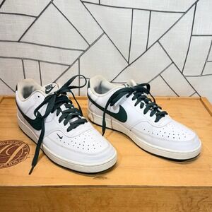 Nike Court Vision Low Next Nature White Gorge Green Womens Sneaker FV9952-101 10